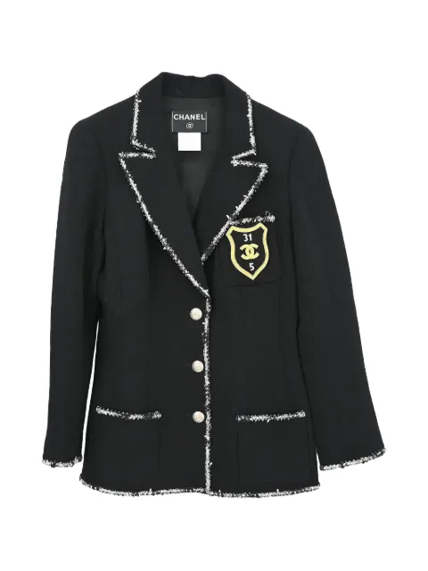 CHANEL Pre-Owned emblem single-breasted blazer
