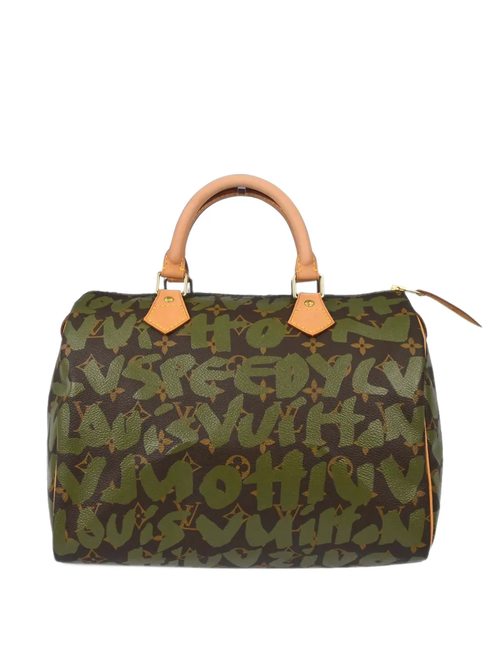 Louis Vuitton Pre-Owned Speedy 30 Monogram Graffiti tote bag - Marron Louis Vuitton Pre-Owned Speedy 30 Monogram Graffiti tote bag - Marron