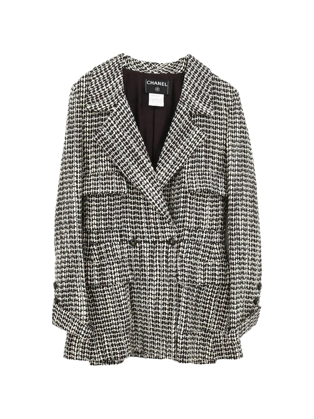 CHANEL Pre-Owned 2001 double-breasted blazer - Marrone