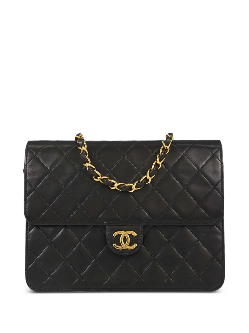 CHANEL Pre-Owned 1997-1999 small quilted push-lock shoulder bag - Black