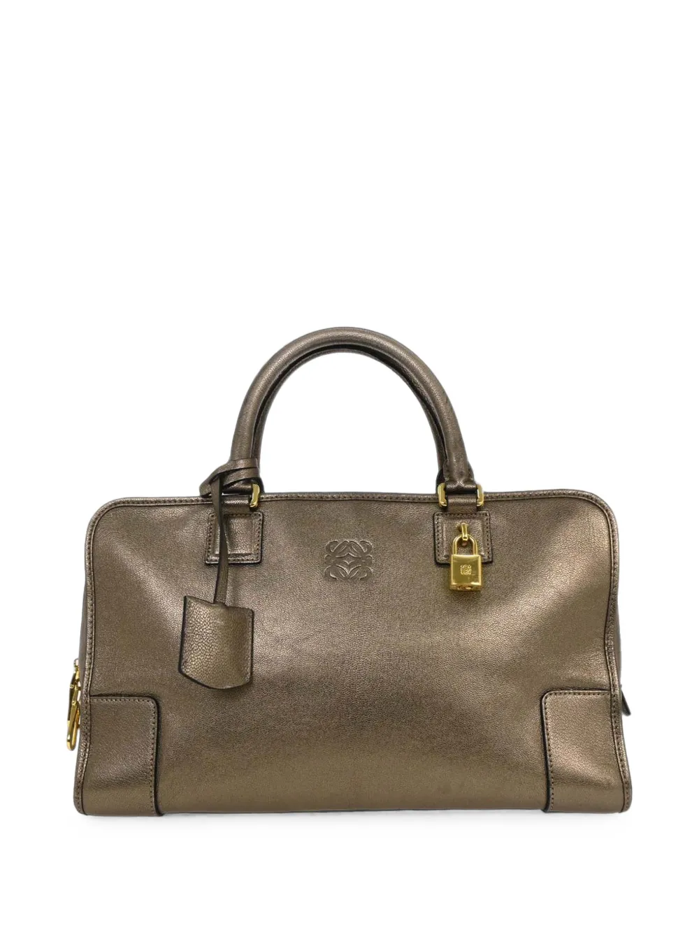 Loewe Pre-Owned Amazona 36 leather tote bag - Braun