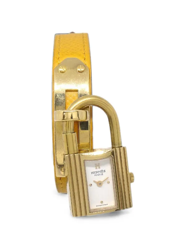 Hermès Pre-owned Kelly Padlock 20mm Watch in White