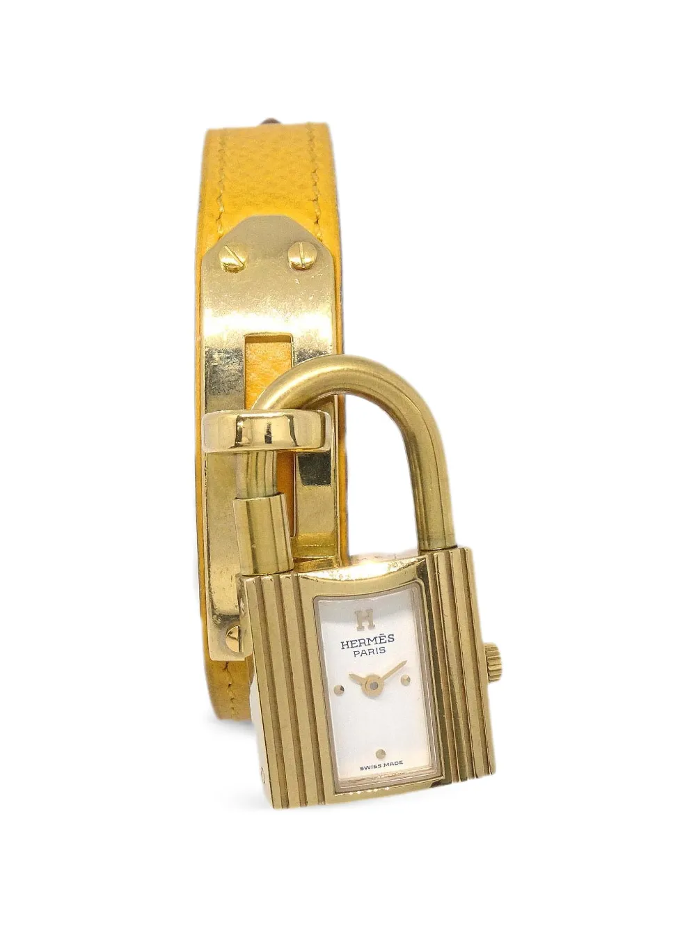 Hermès Pre-Owned Kelly padlock 20mm watch - Bianco