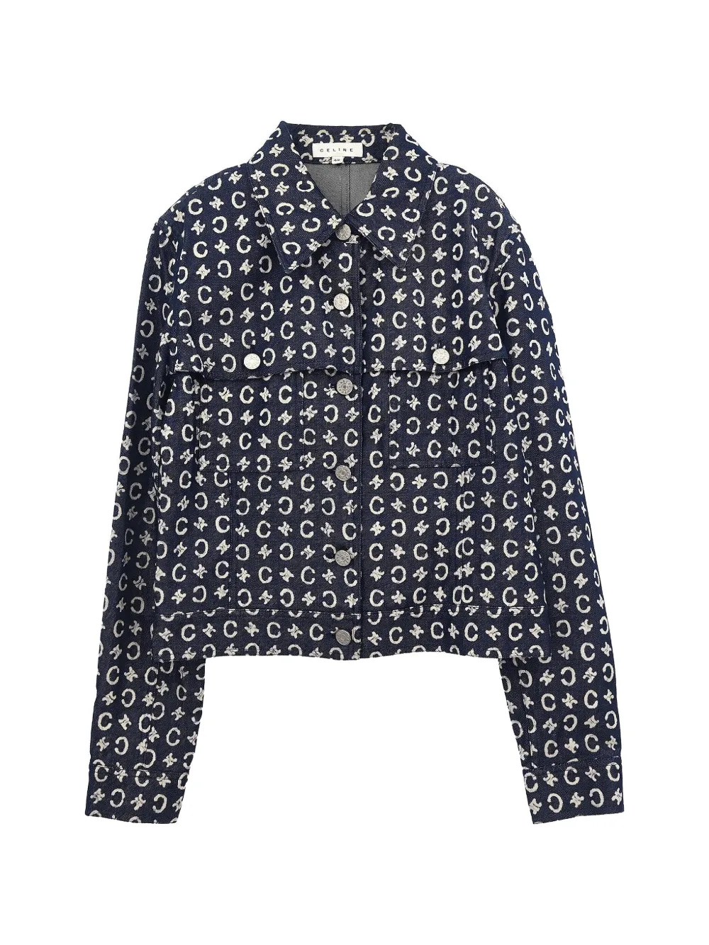 Celine Pre-Owned 2005 C Macadam denim jacket - Bleu Celine Pre-Owned 2005 C Macadam denim jacket - Bleu