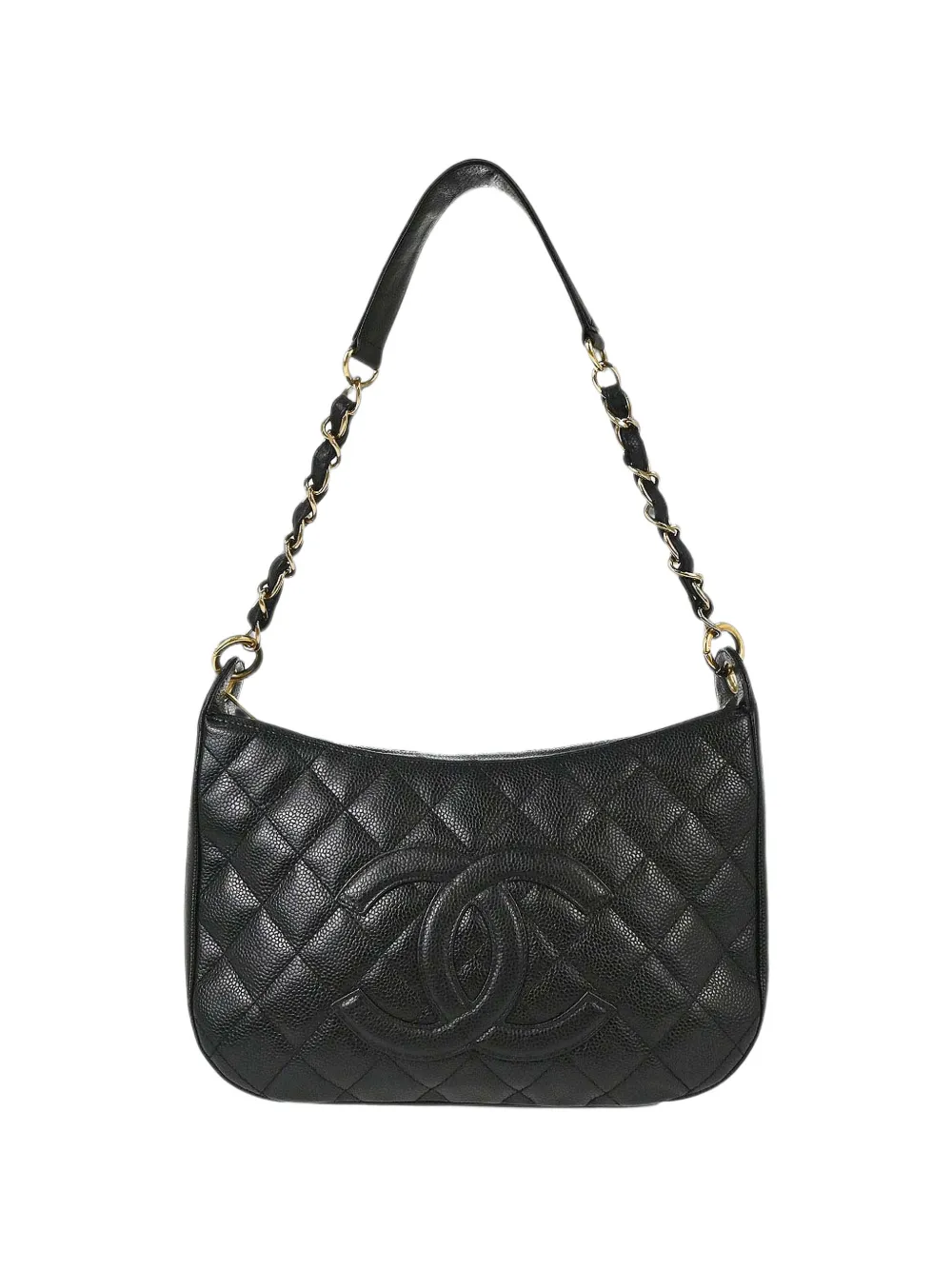 CHANEL Pre-Owned 2003-2004 quilted CC shoulder bag - Nero