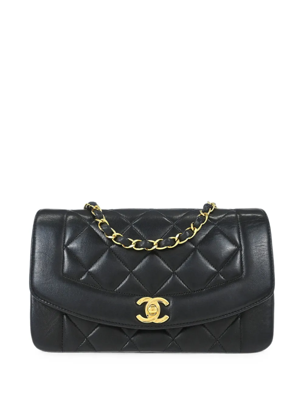 CHANEL Pre-Owned 1996-1997 small Diana quilted shoulder bag - Nero