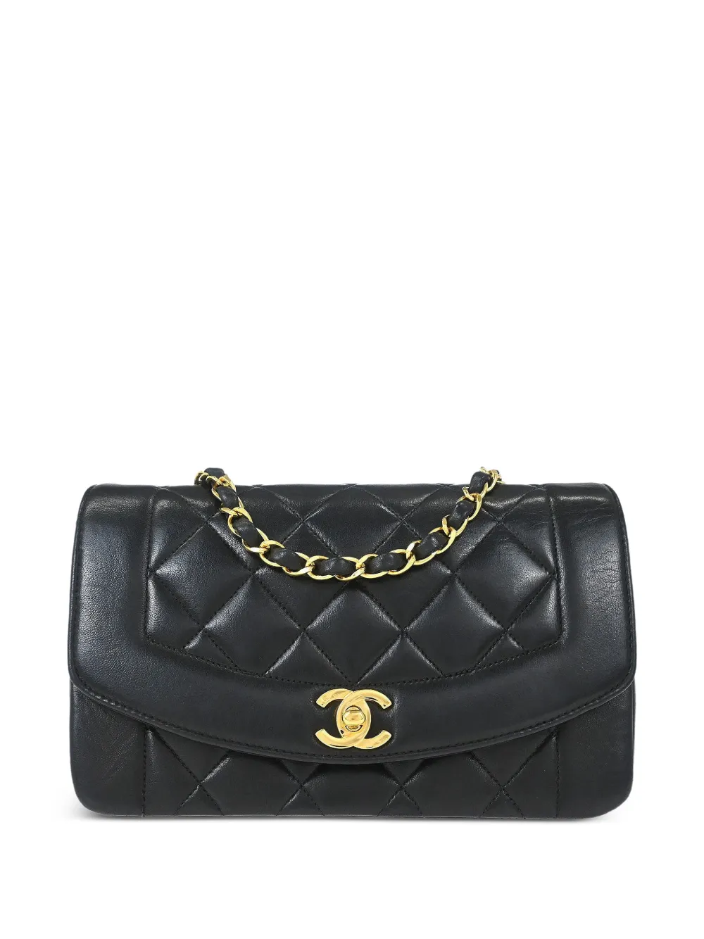 CHANEL Pre-Owned 1996-1997 small Diana quilted shoulder bag - Schwarz