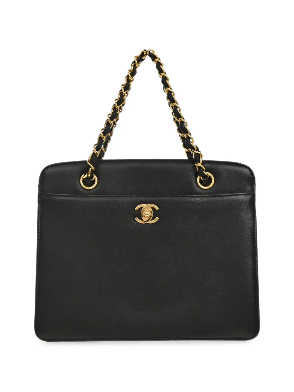 CHANEL Pre-Owned 1997-1999 CC Turn-lock tote bag - Noir