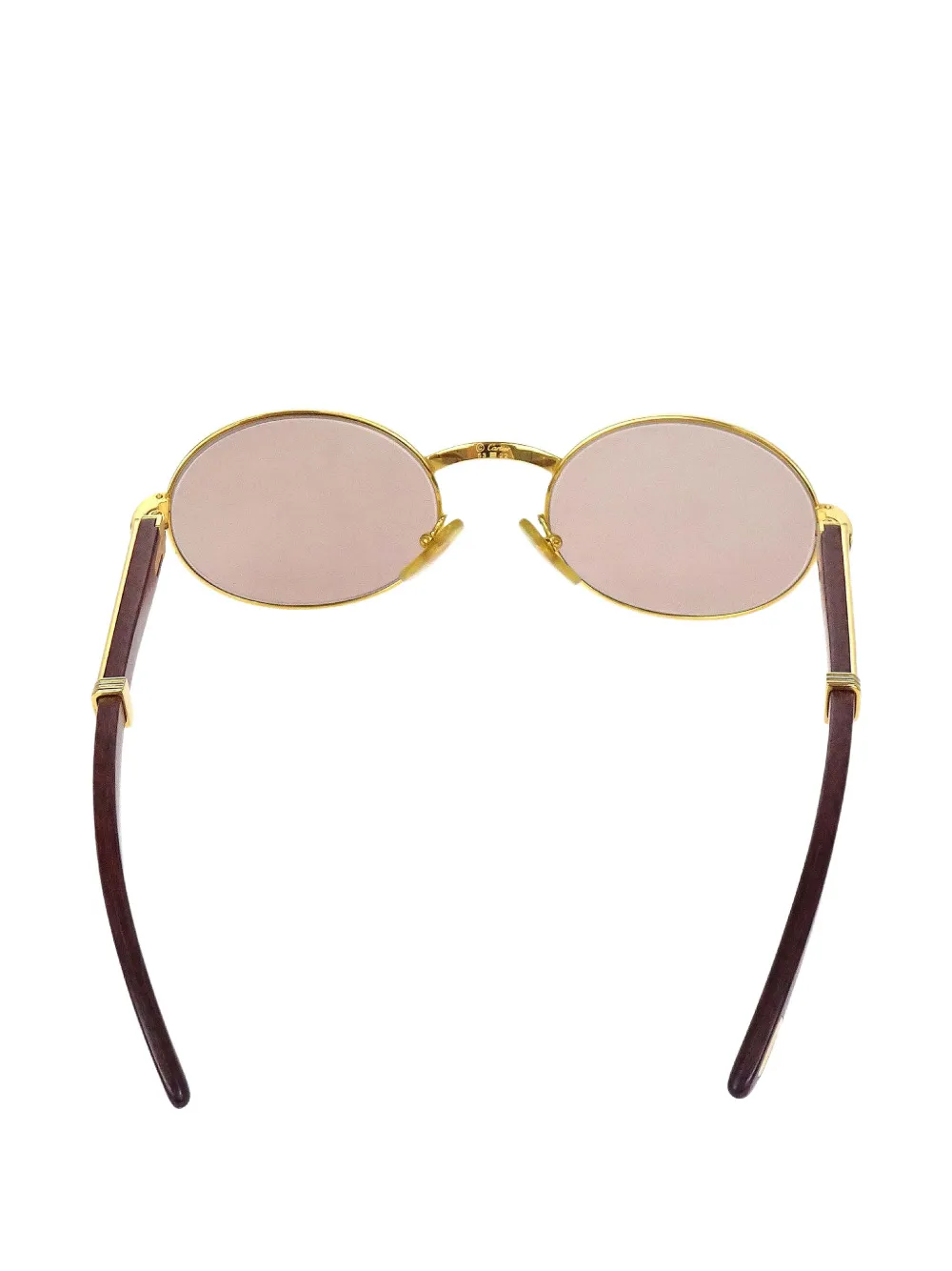 Cartier oval-frame sunglasses - Marron Cartier oval-frame sunglasses - Marron