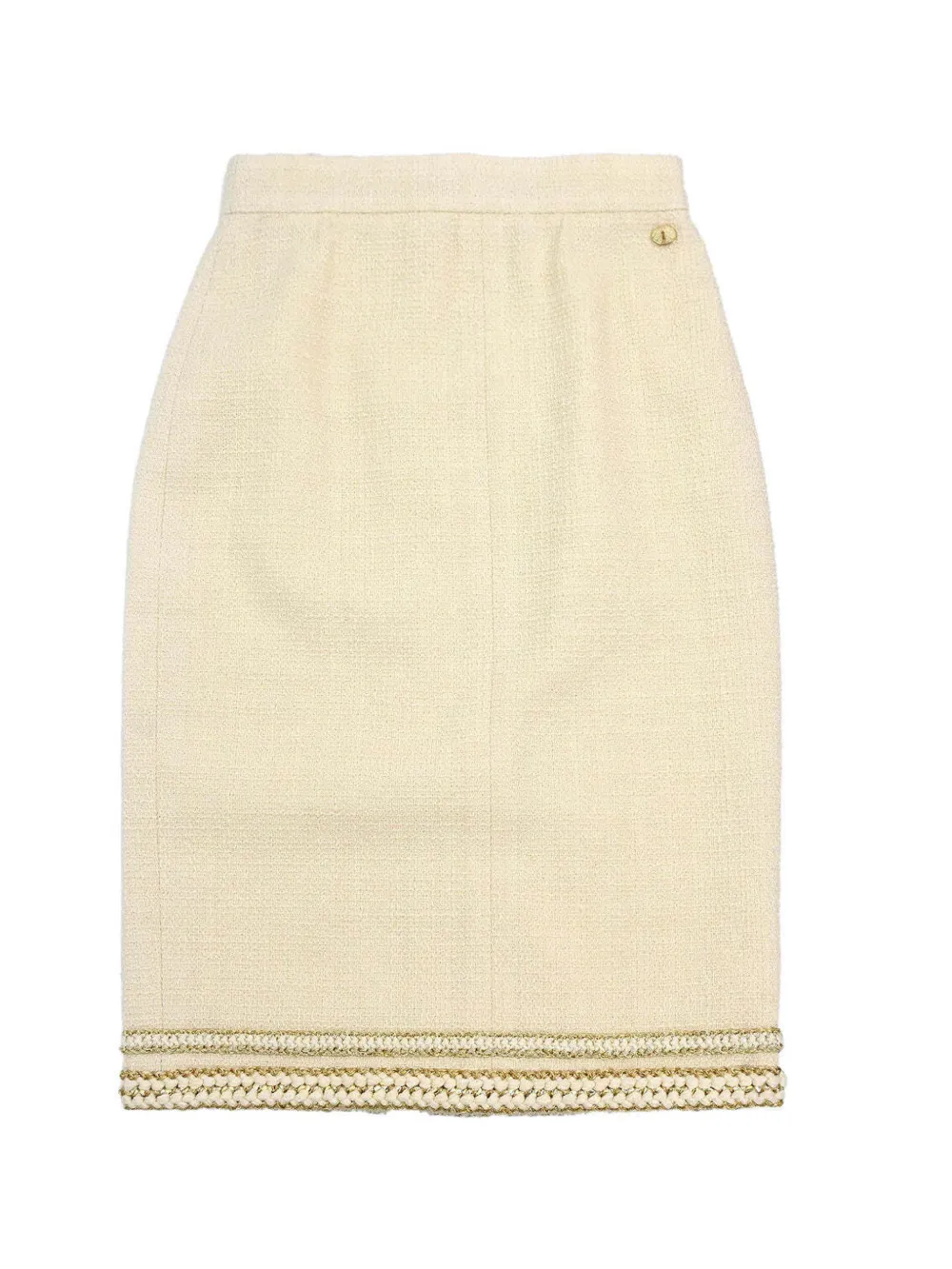 CHANEL Pre-Owned 2017 tweed mini skirt - Tons neutres