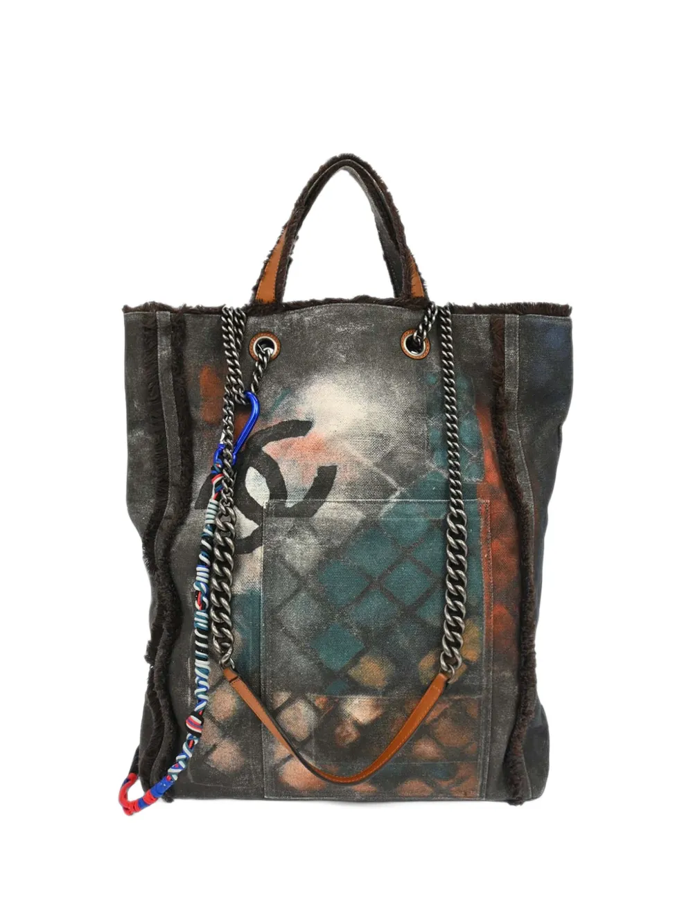CHANEL Pre-Owned 2014 Bricolage Graffiti tote bag - Nero