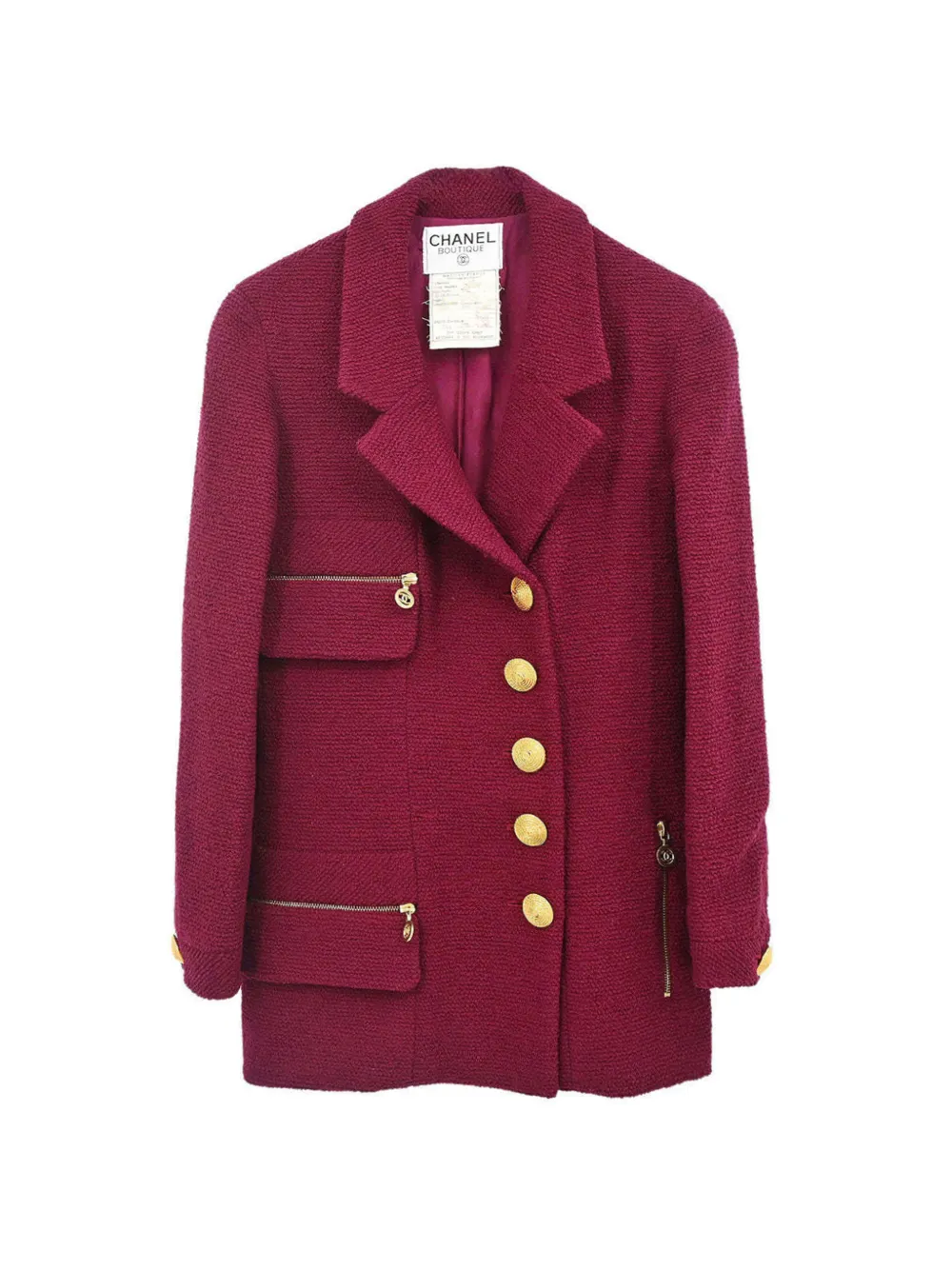 CHANEL Pre-Owned 1994 single-breasted jacket - Rouge CHANEL Pre-Owned 1994 single-breasted jacket - Rouge