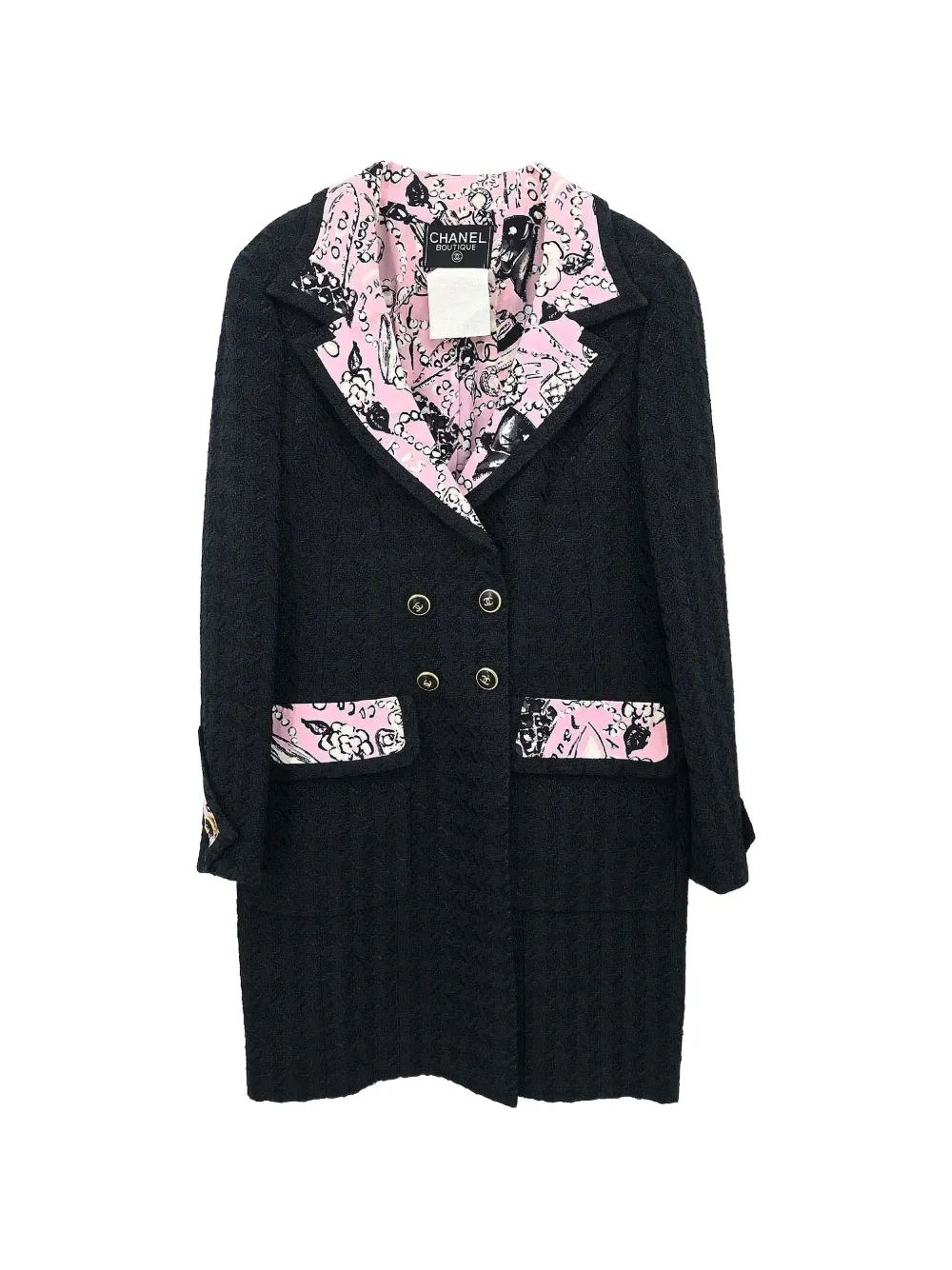 CHANEL Pre-Owned 1993 double-breasted coat - Nero