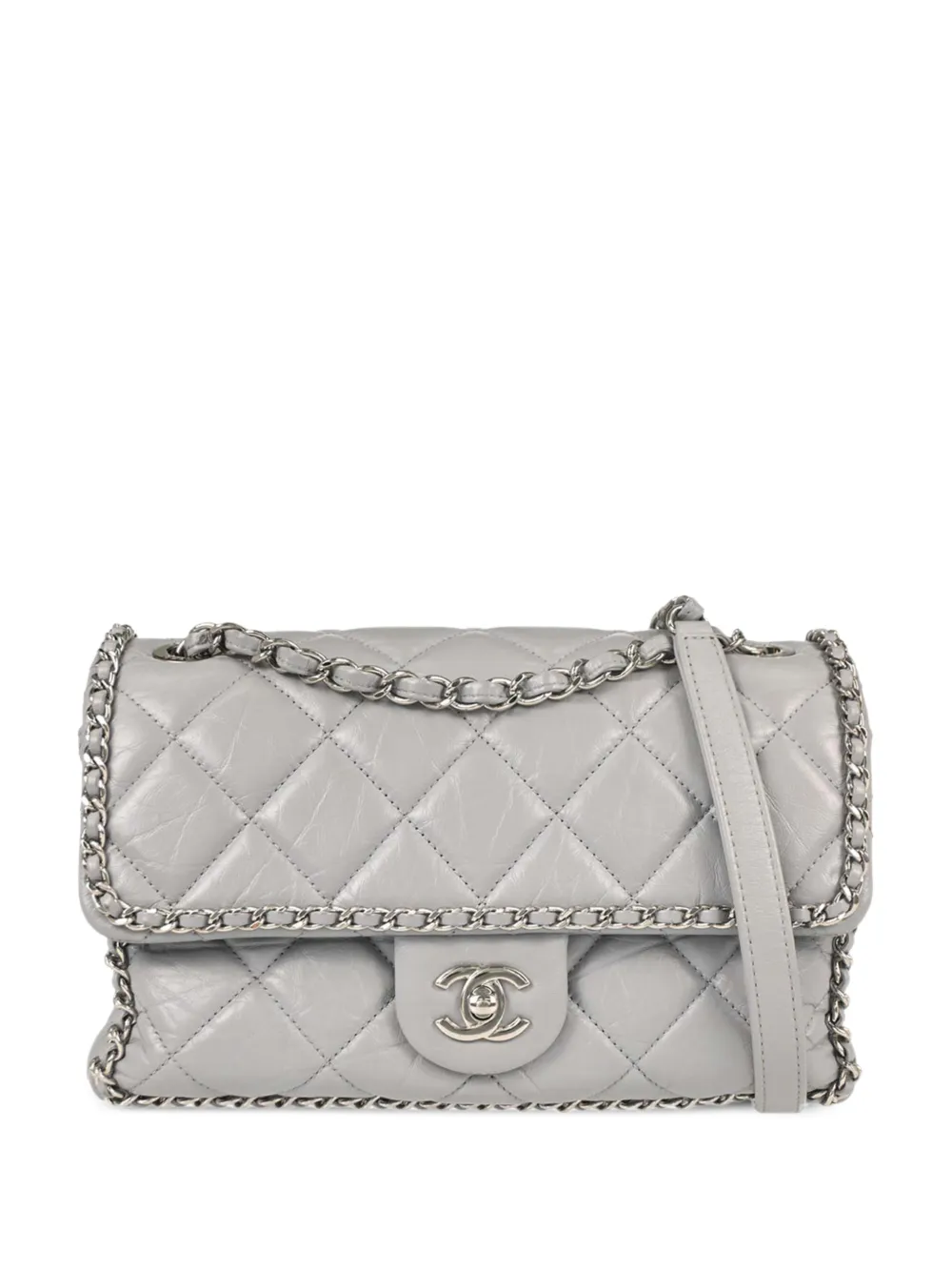 CHANEL Pre-Owned 2019 Running Chain Flap shoulder bag - Grigio