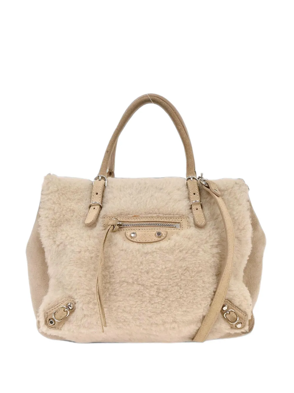 Balenciaga Pre-Owned Mouton Papier mini tote bag - Tons neutres Balenciaga Pre-Owned Mouton Papier mini tote bag - Tons neutres