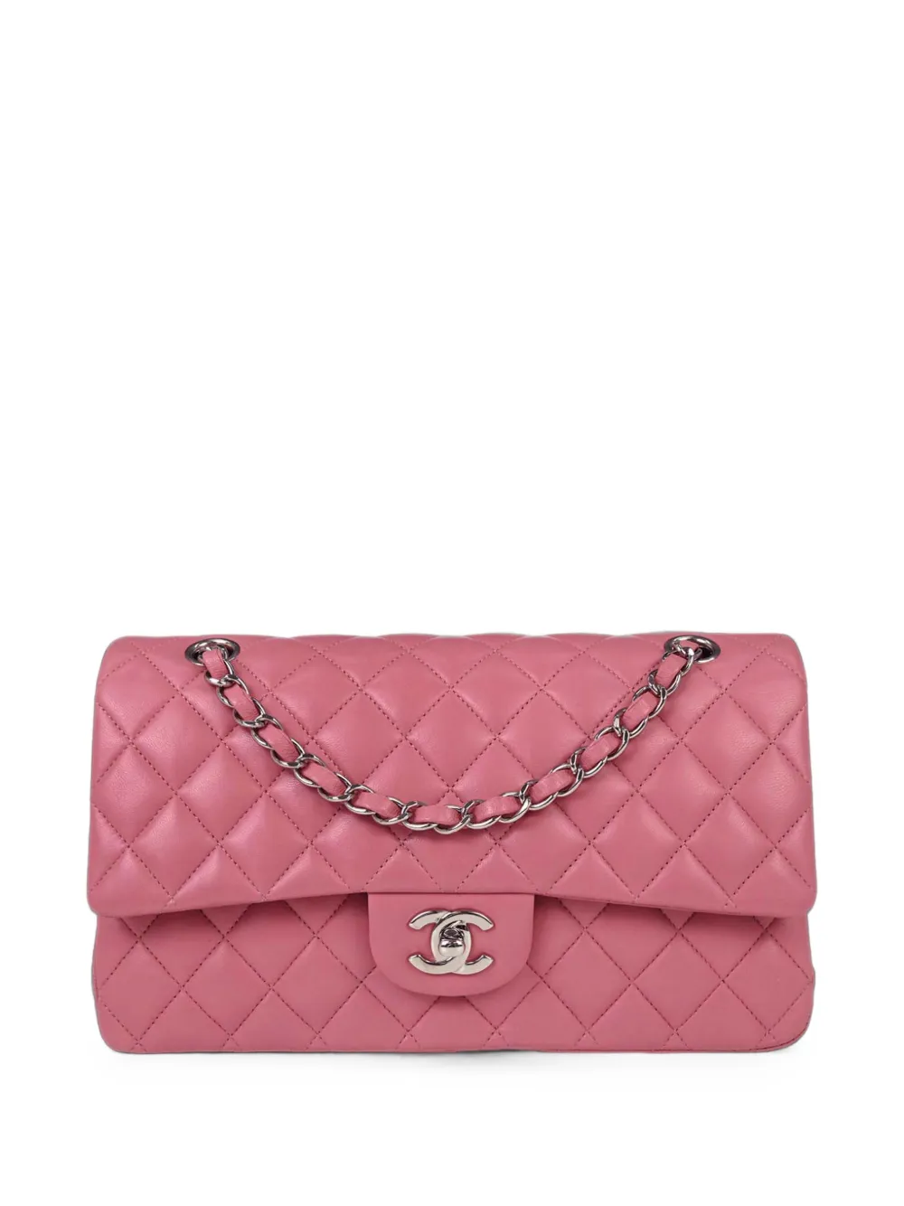 CHANEL Pre-Owned 2013-2014 Medium Classic Double Flap shoulder bag - Pink