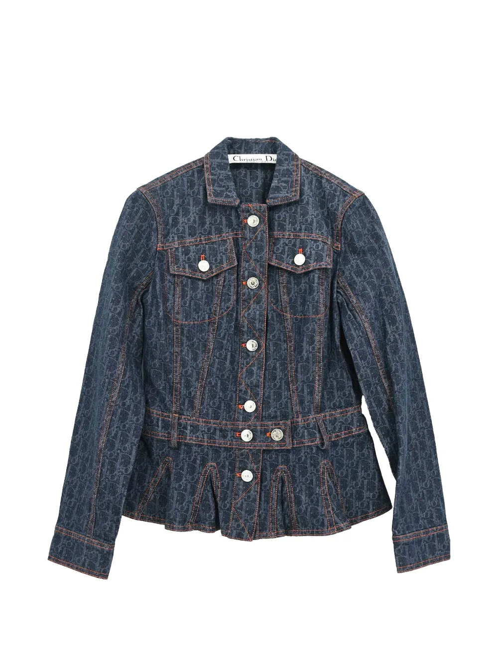 Christian Dior Pre-Owned 2006 single-breasted denim jacket - Bleu Christian Dior Pre-Owned 2006 single-breasted denim jacket - Bleu