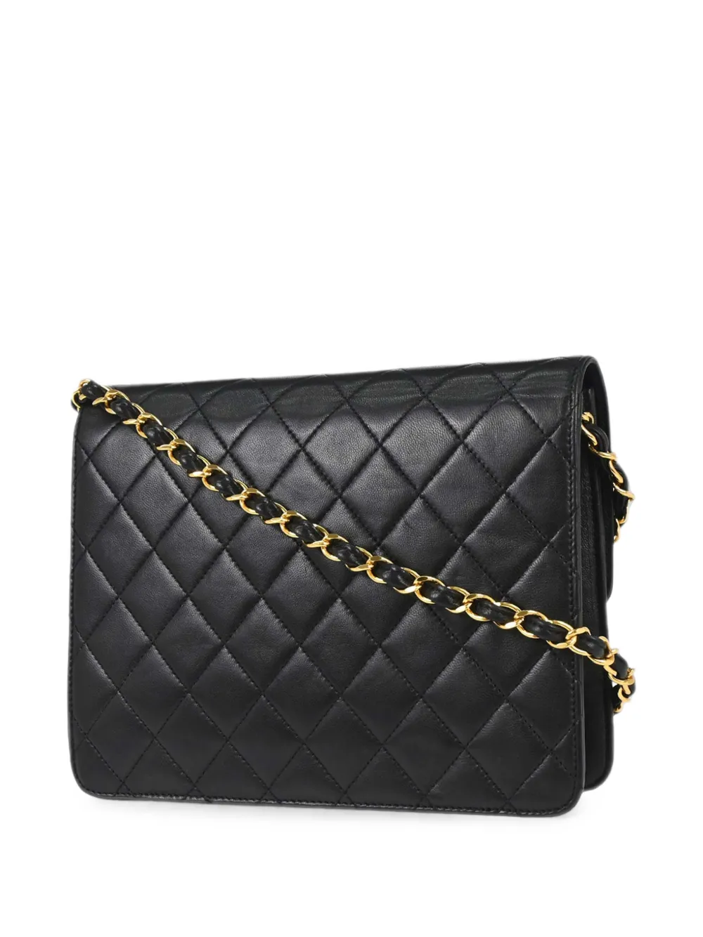 CHANEL Pre-Owned 1997-1999 kleine gewatteerde schoudertas met drukslot Zwart