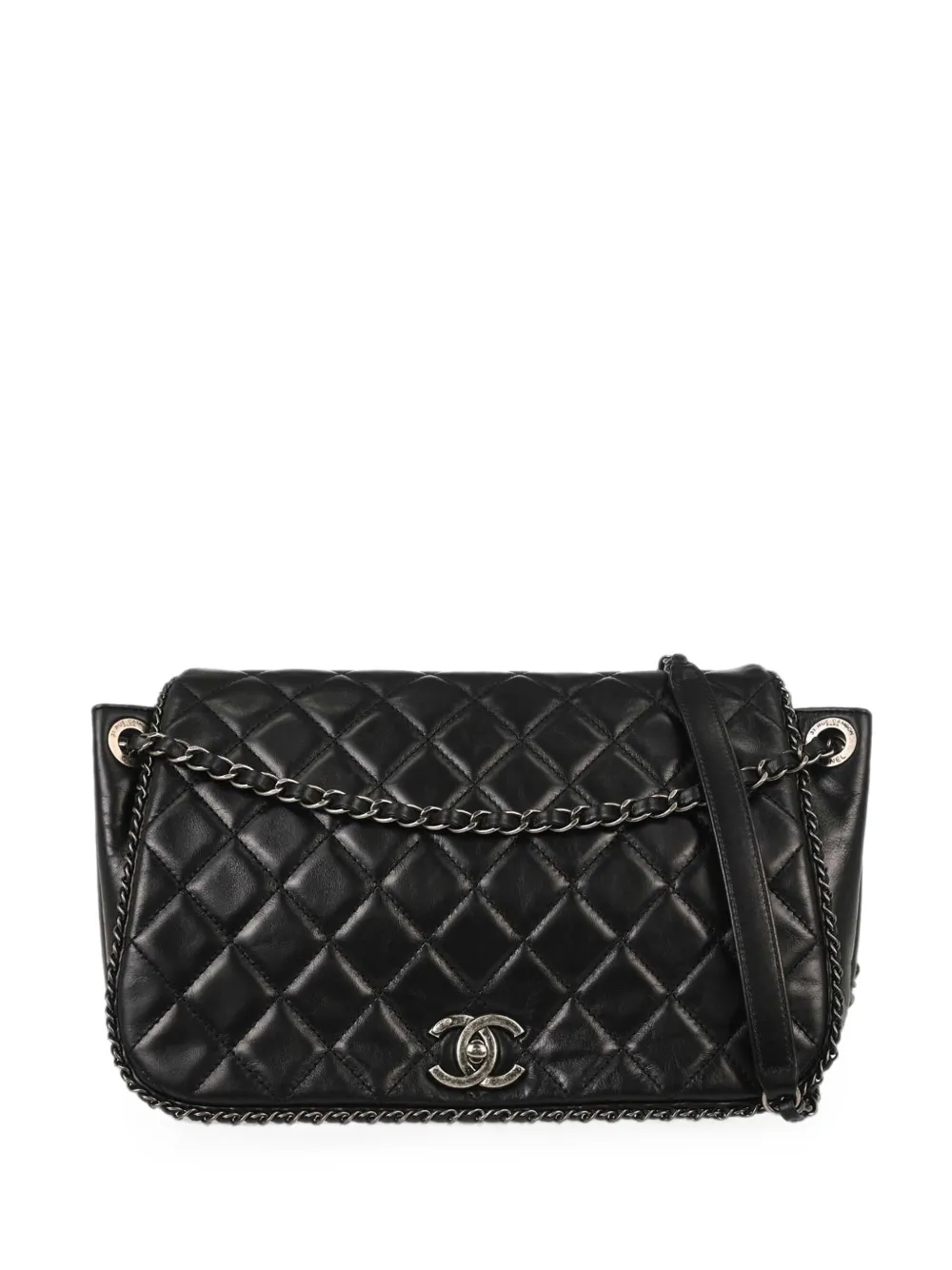 CHANEL Pre-Owned 2015-1016 Accordion Flap quilted shoulder bag - Nero