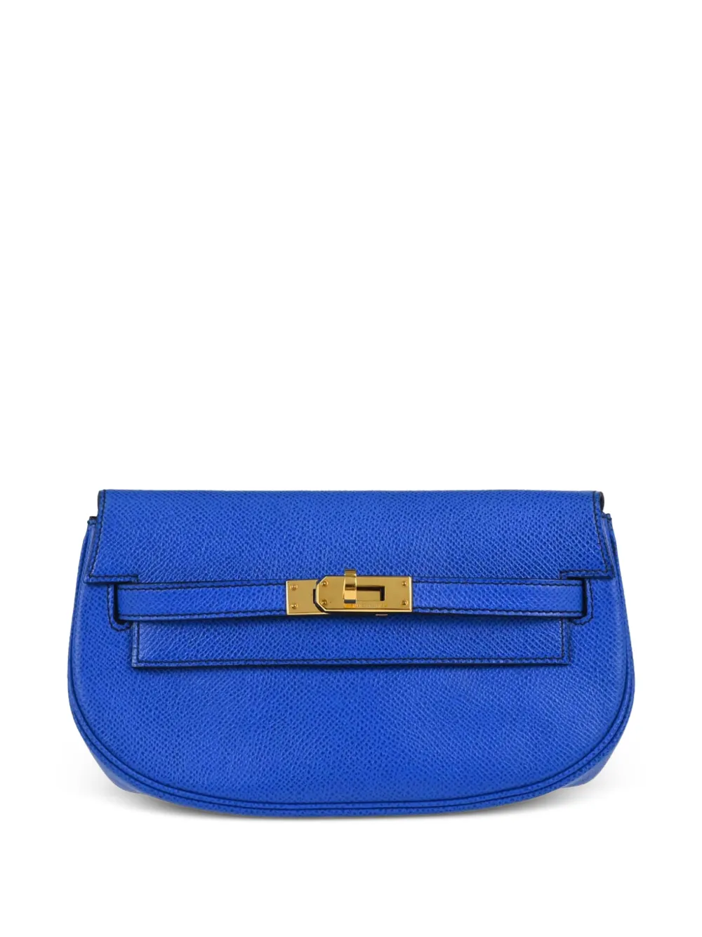 Hermès Pre-Owned Kelly Courchevel leather clutch bag - Blau