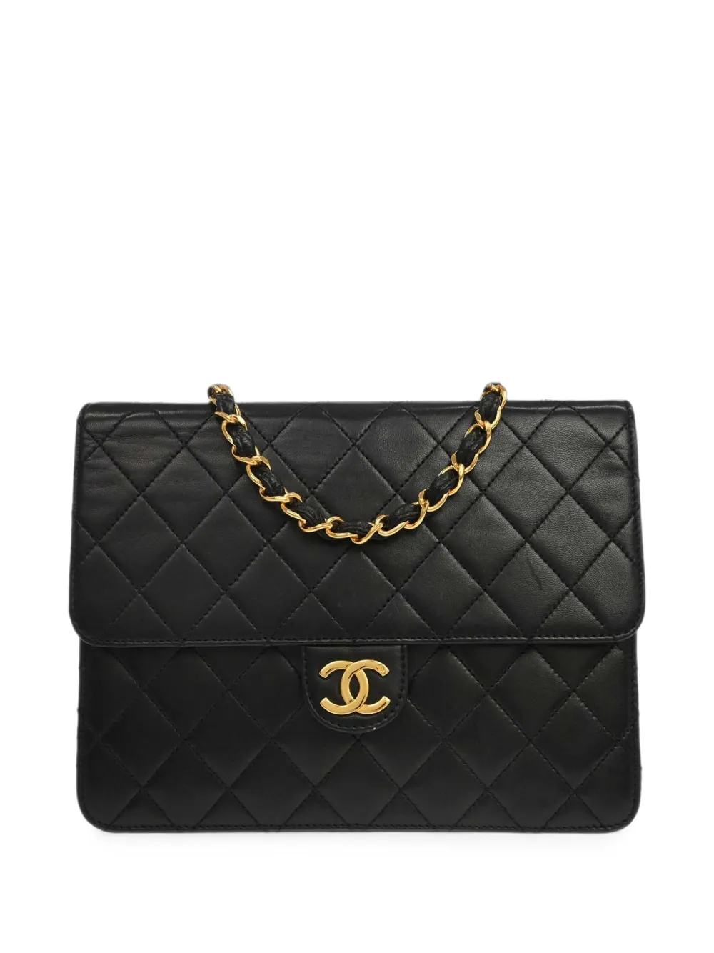 CHANEL Pre-Owned 1997-1999 push-lock leather shoulder bag - Nero