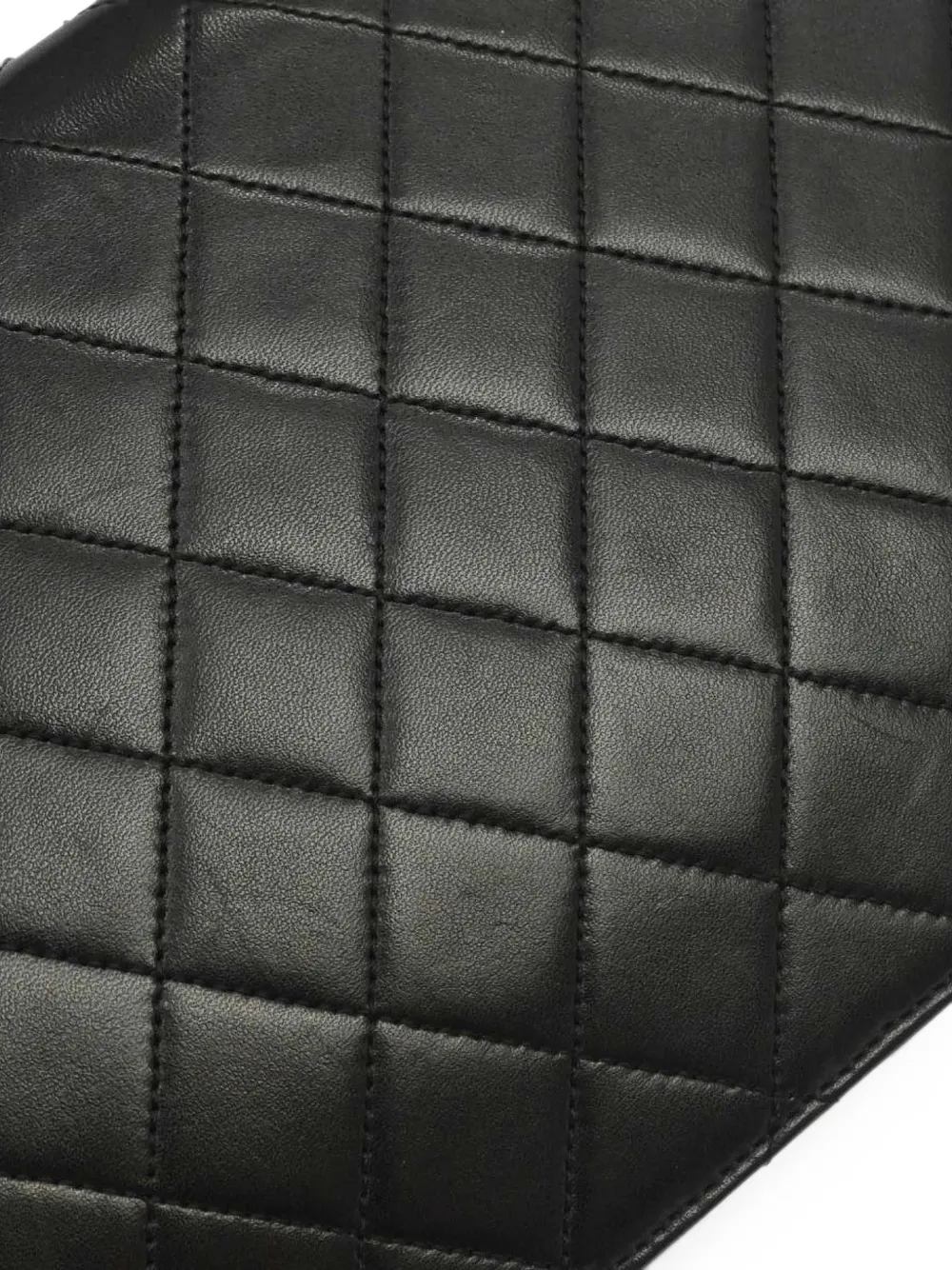 CHANEL Pre-Owned 1997-1999 leren schoudertas met drukslot Zwart