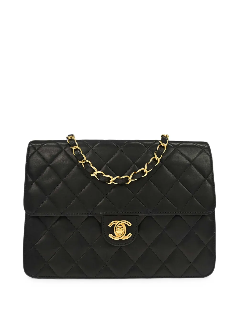 CHANEL Pre-Owned 2000-2002 small diamond-quilted shoulder bag - Schwarz