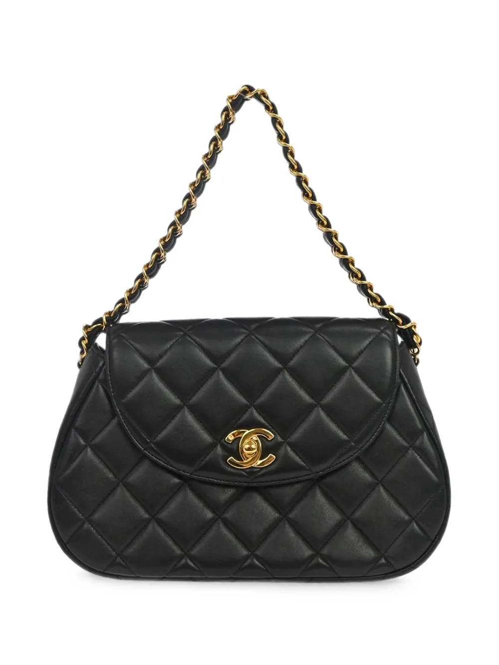 CHANEL Pre-Owned 1994-1996 quilted turn-lock shoulder bag - Nero