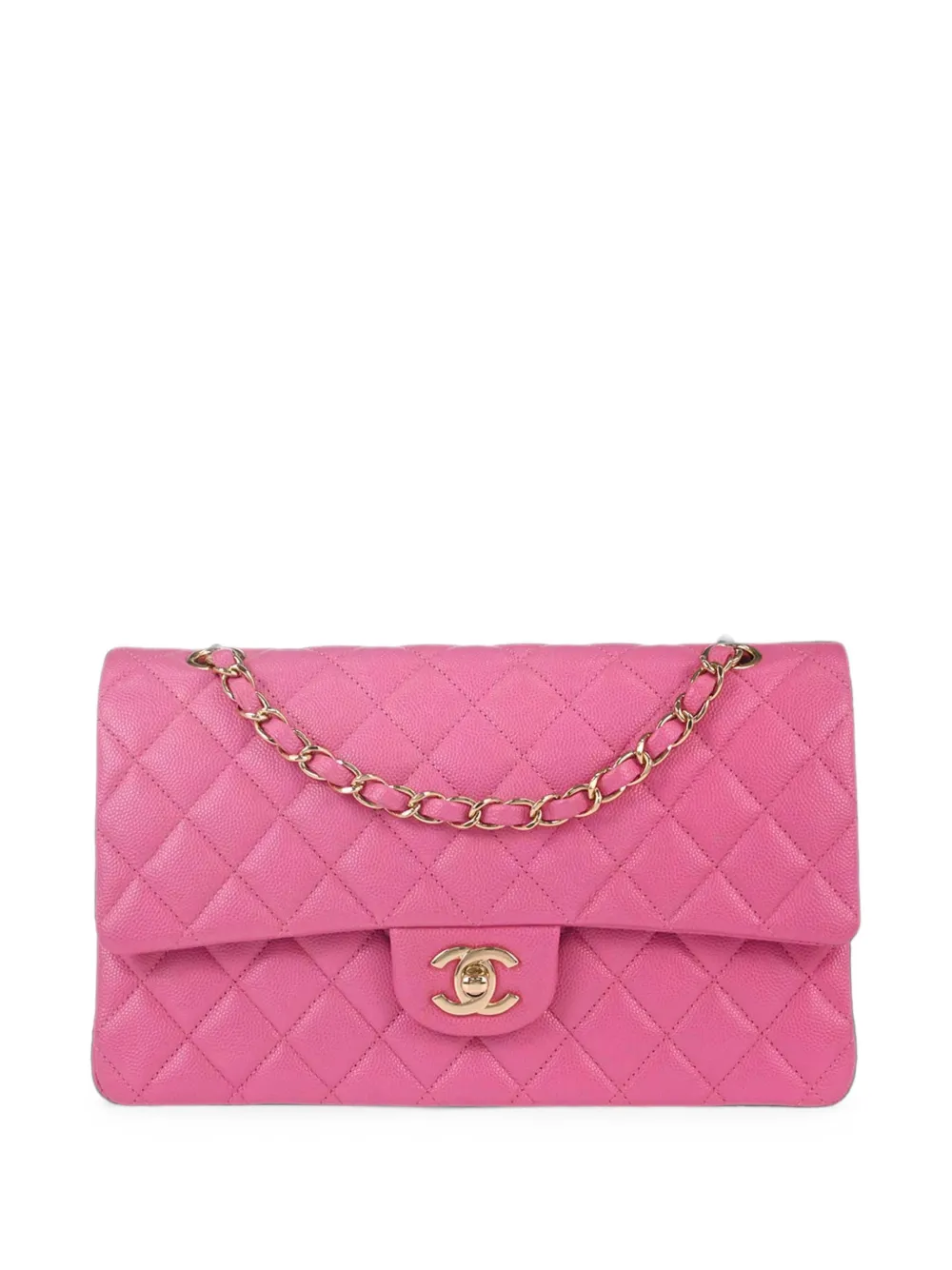CHANEL Pre-Owned 2019 medium Classic Double Flap shoulder bag - Rosa