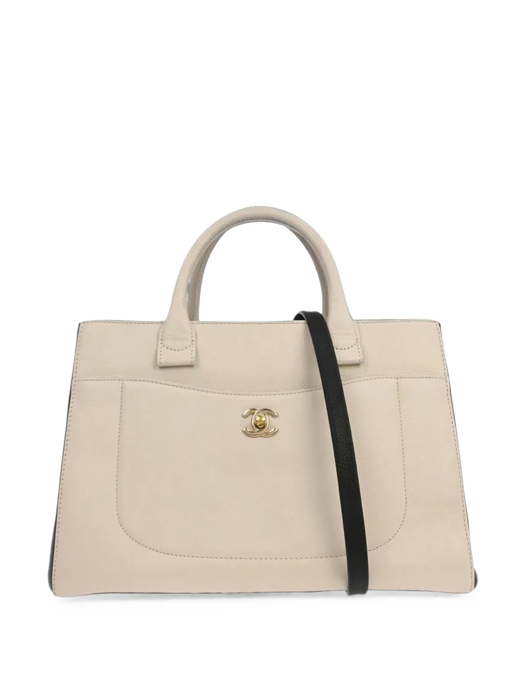 CHANEL Pre-Owned 2017-2018 Executive Cerf tote bag - Tons neutres CHANEL Pre-Owned 2017-2018 Executive Cerf tote bag - Tons neutres