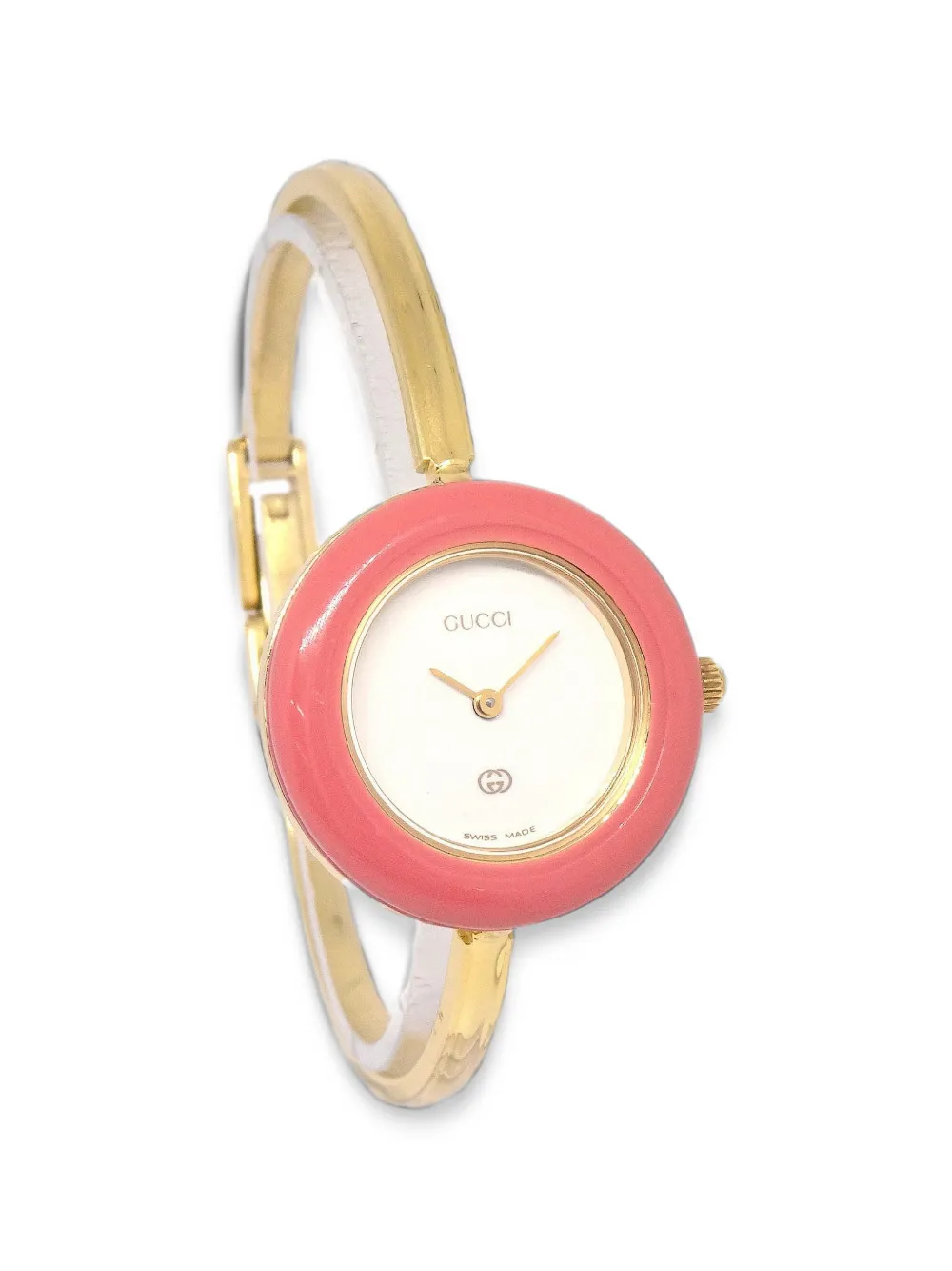 Gucci Pre-Owned 11/12 Interchangeable bezel 25mm watch - Blanc Gucci Pre-Owned 11/12 Interchangeable bezel 25mm watch - Blanc