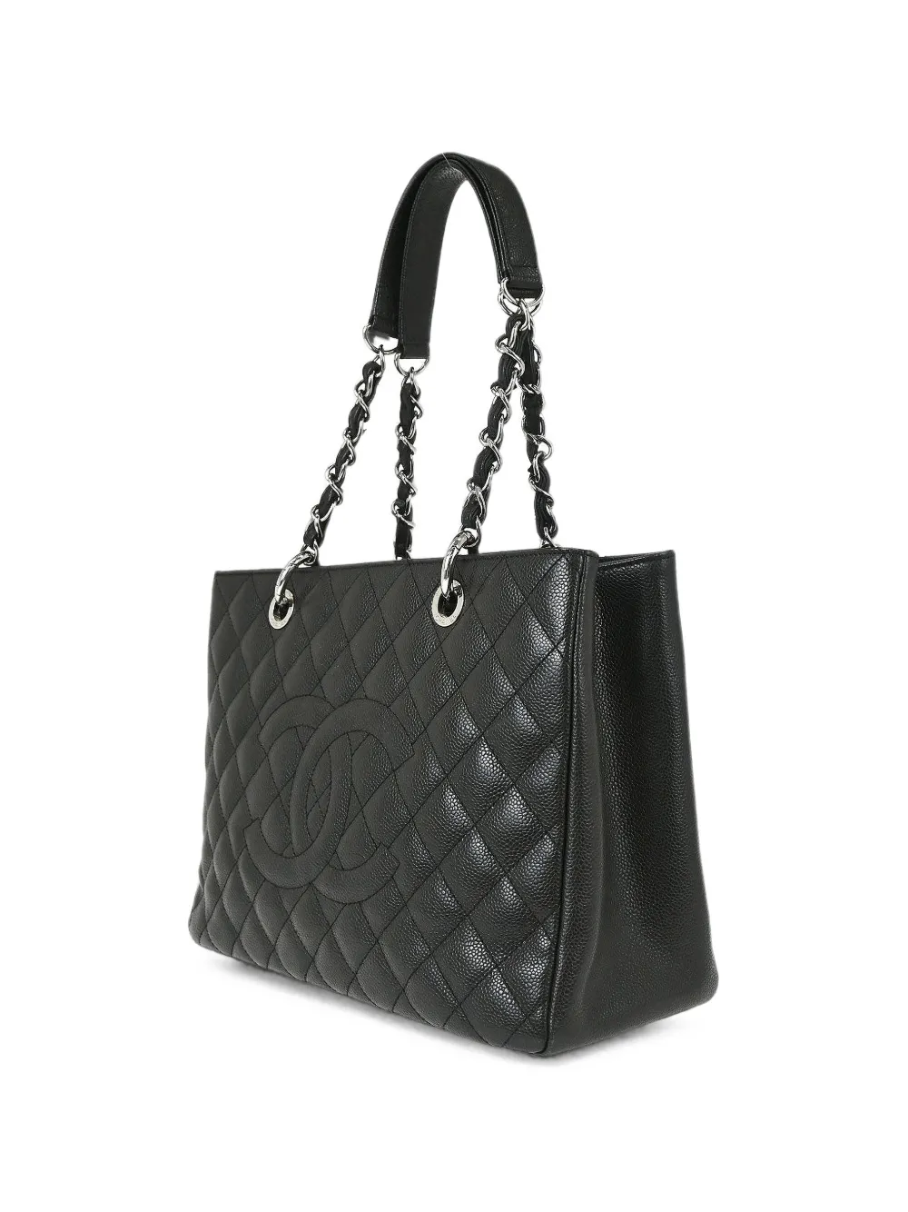 CHANEL Pre-Owned 2014 Grand Shopping Tote quilted tote bag - Black