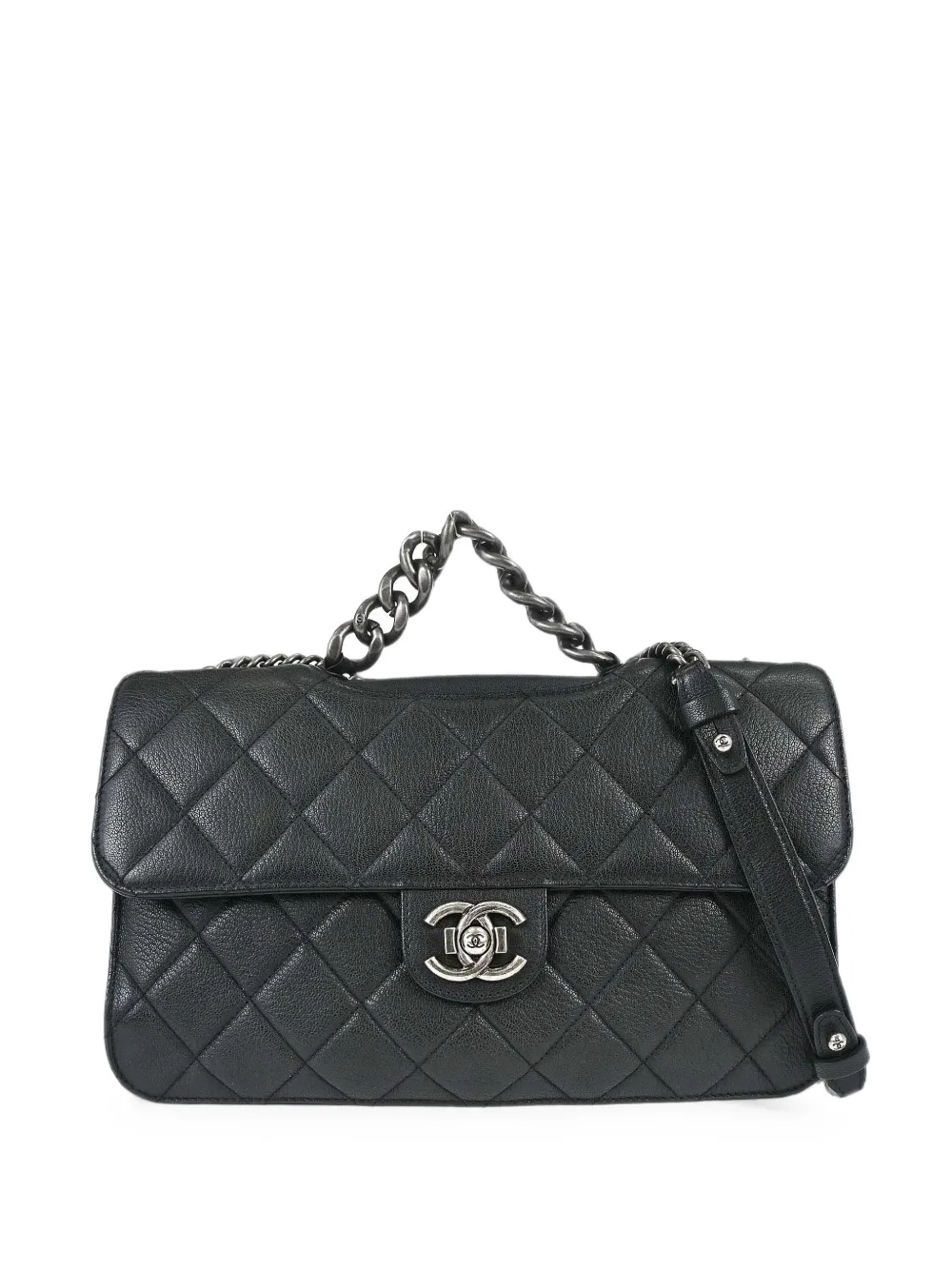 CHANEL Pre-Owned 2015-2016 Perfect Edge Flap two-way tote bag - Black