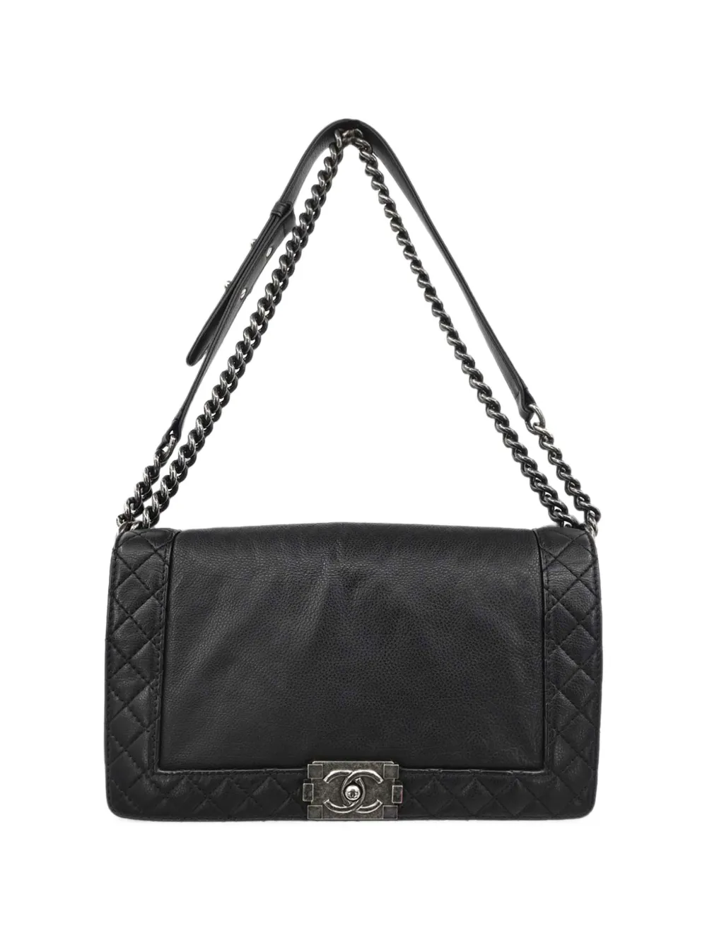CHANEL Pre-Owned 2013-2014 medium Boy Chanel quilted shoulder bag - Nero