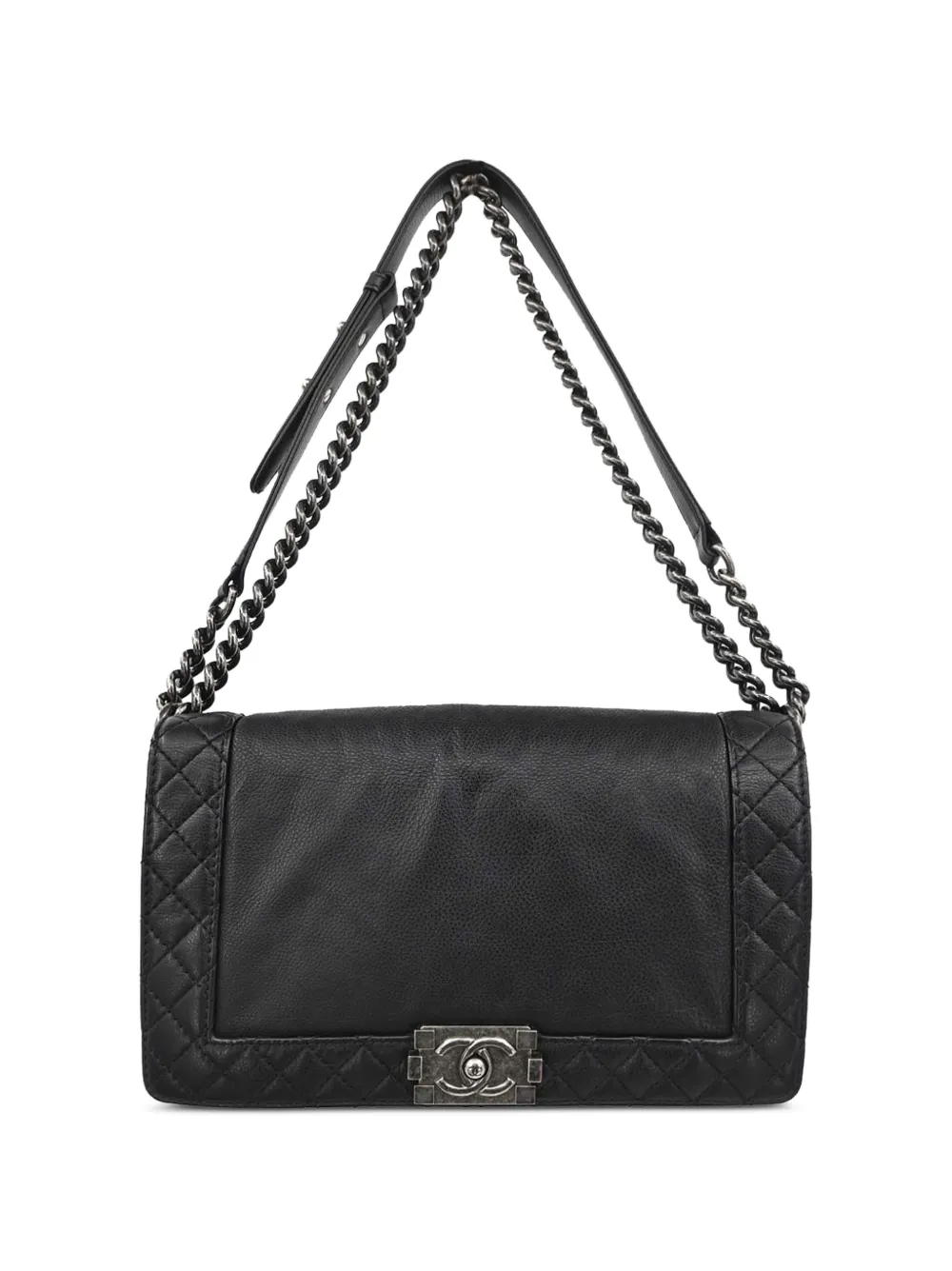 CHANEL Pre-Owned 2013-2014 medium Boy Chanel quilted shoulder bag - Schwarz