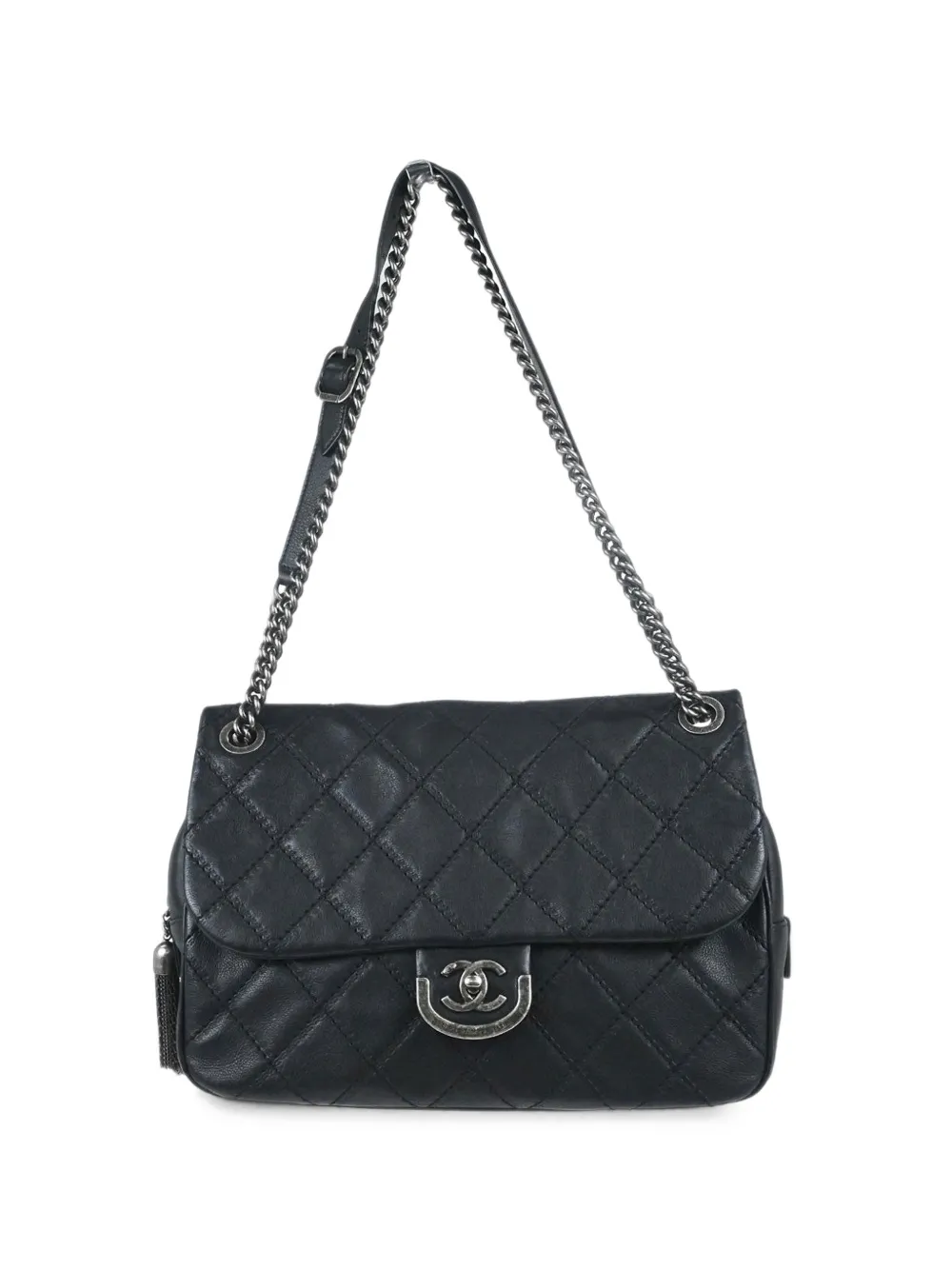 CHANEL Pre-Owned 2013-2014 Paris-Edinburgh Jumbo Coco Sporran shoulder bag - Nero