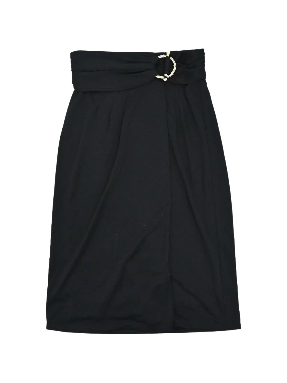 Gucci Pre-Owned bamboo-ring gathered midi skirt - Noir Gucci Pre-Owned bamboo-ring gathered midi skirt - Noir