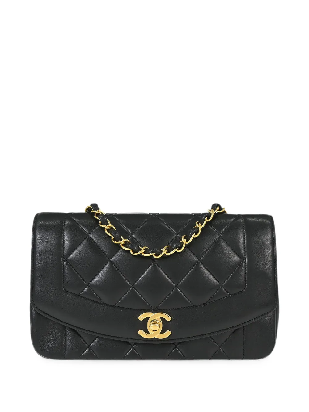 CHANEL Pre-Owned 1991-1994 small Diana quilted shoulder bag - Nero
