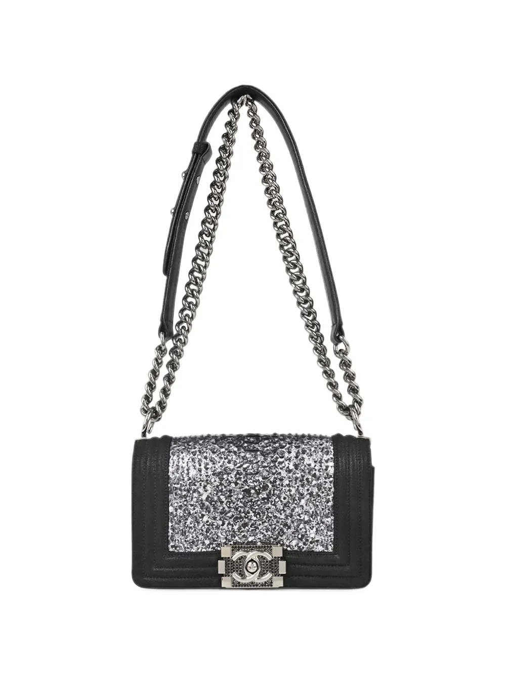 CHANEL Pre-Owned Boy Chanel leather shoulder bag - Nero