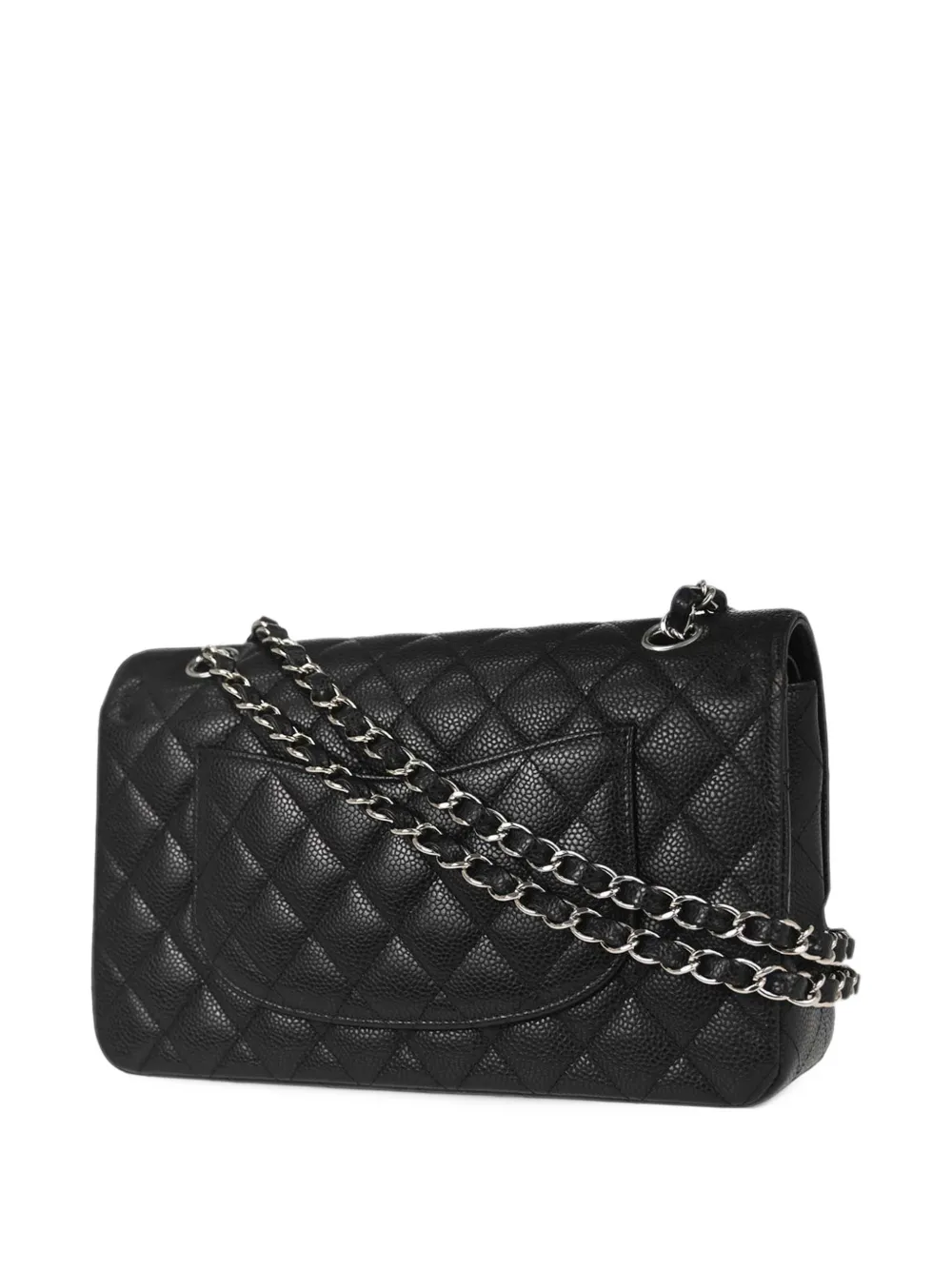 CHANEL Pre-Owned 2016-2017 Classic Double Flap gewatteerde schoudertas Zwart