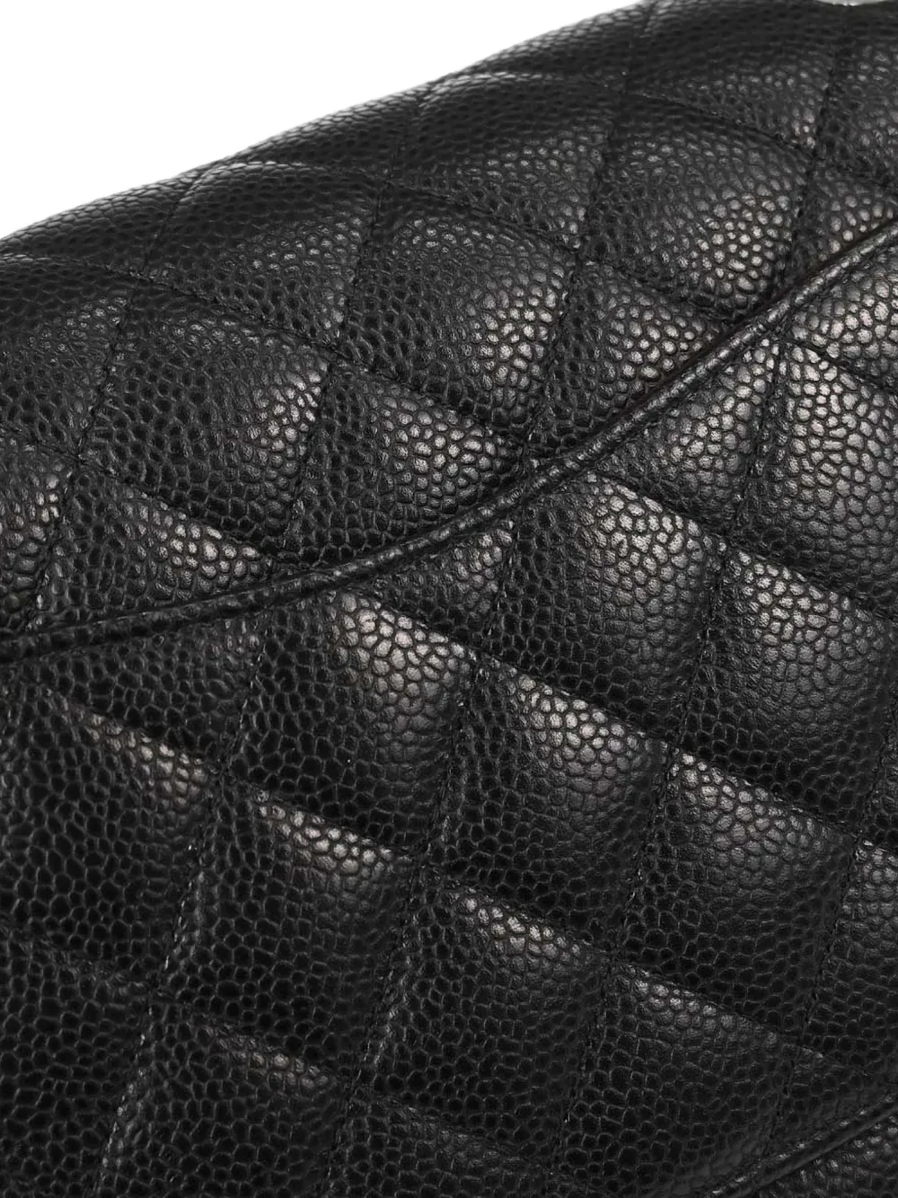 CHANEL Pre-Owned 2016-2017 Classic Double Flap gewatteerde schoudertas Zwart