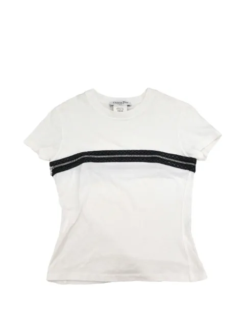 Christian Dior Pre-Owned 2001 zipper-detail cotton T-shirt