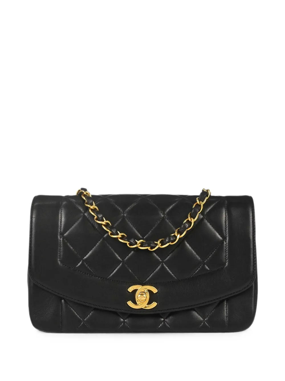 CHANEL Pre-Owned 1994-1996 Diana leather shoulder bag - Nero