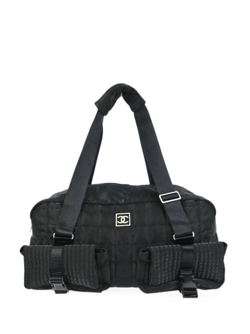 CHANEL Pre-Owned 2005-2006 Choco Bar Sport Line duffle bag - Nero