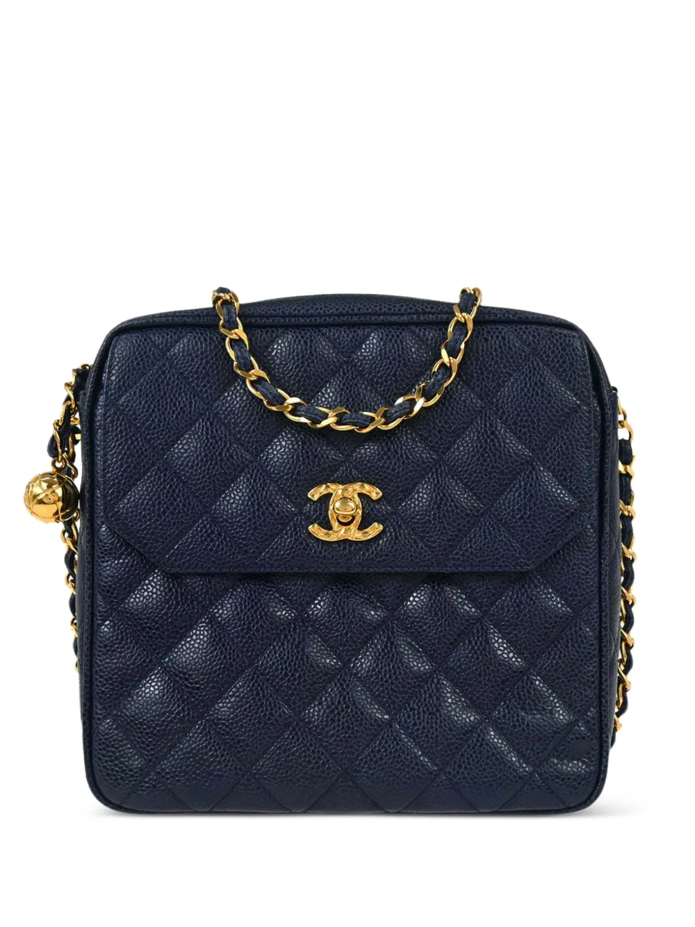 CHANEL Pre-Owned 1991-1994 quilted camera bag - Blue