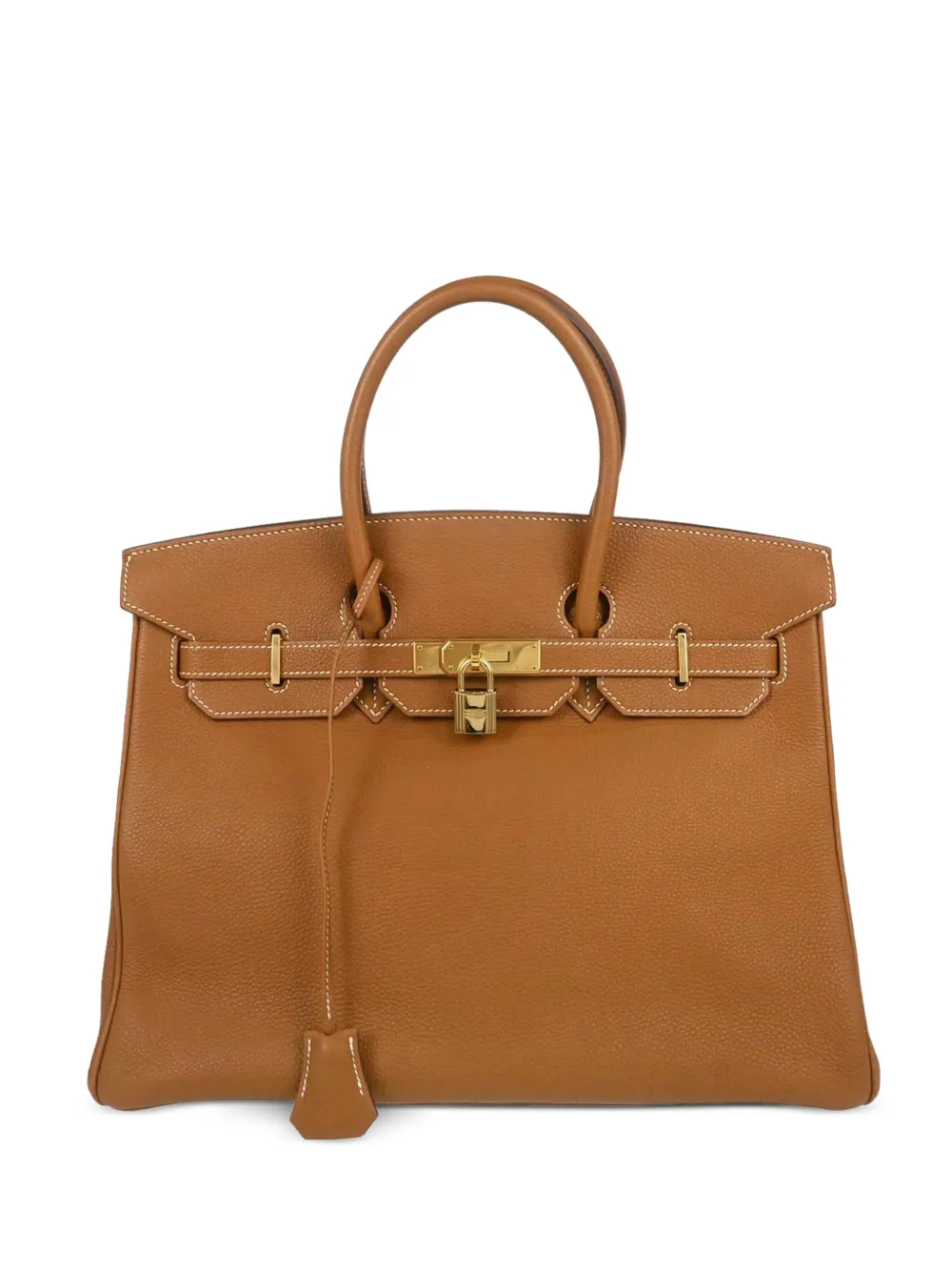Hermès Pre-Owned 35 Birkin Togo-leather tote bag - Braun