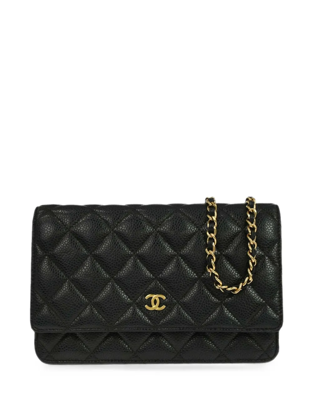 CHANEL Pre-Owned 2018-2019 Classic Wallet-on-Chain bag - Nero