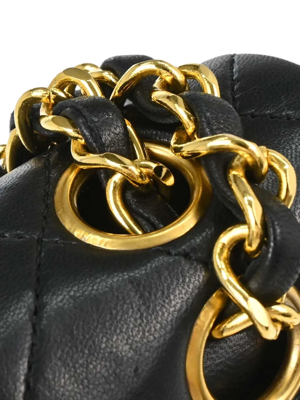 CHANEL Pre-Owned 1989-1991 kleine Classic Double Flap schoudertas Zwart