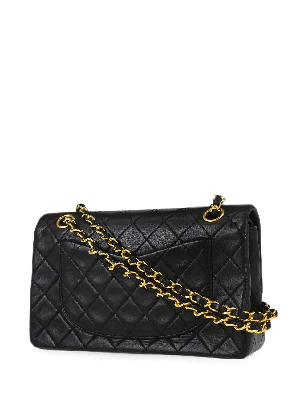 CHANEL Pre-Owned 1989-1991 kleine Classic Double Flap schoudertas Zwart
