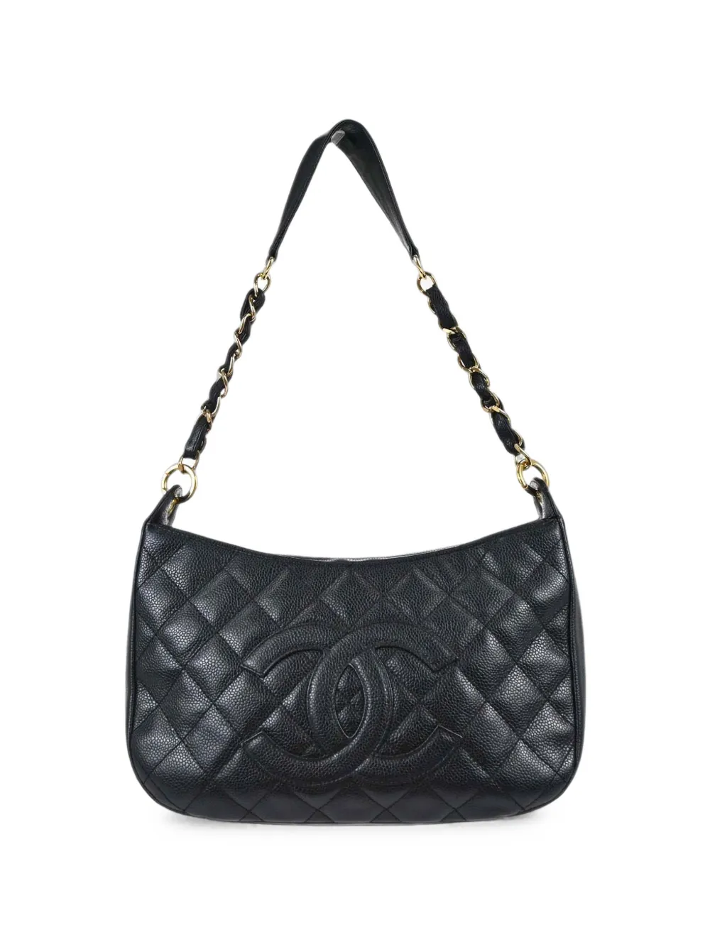 CHANEL Pre-Owned 2003-2004 Caviar quilted shoulder bag - Nero